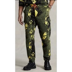 POLO RALPH LAUREN Camo RRL Pony Cargo Sweat pants Joggers Green MENS 2XL NEW